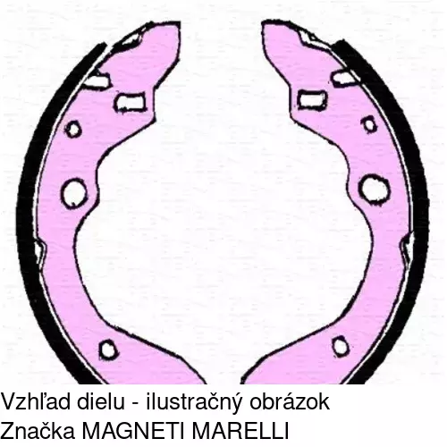 Brzdové čeľuste S72-1054 /POLCAR/ - obr. 2