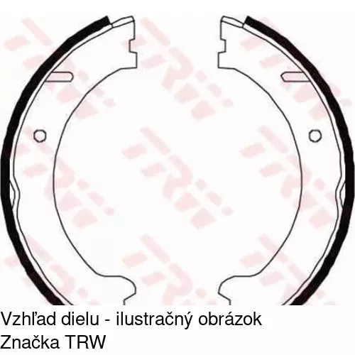 Brzdové čeľuste S72-1077 /POLCAR/ - obr. 3