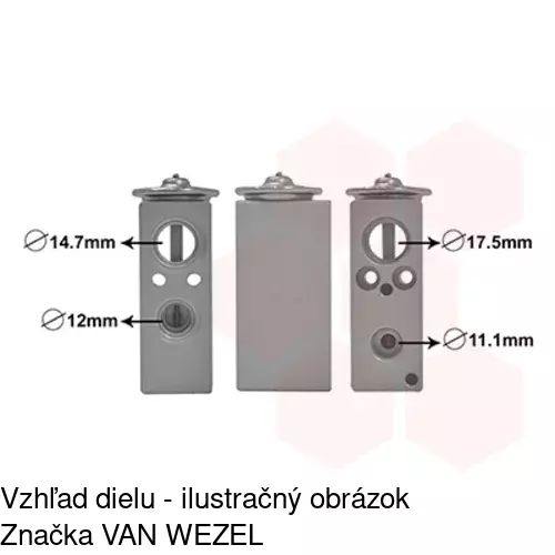 Expanzný ventil TSP0585069 /POLCAR/ - obr. 2