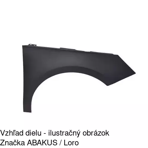 Predný blatník 130002 /POLCAR/ - obr. 1