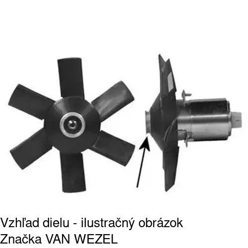 Ventilátor bez krytu / podpery 130723U2 /POLCAR/ - obr. 5