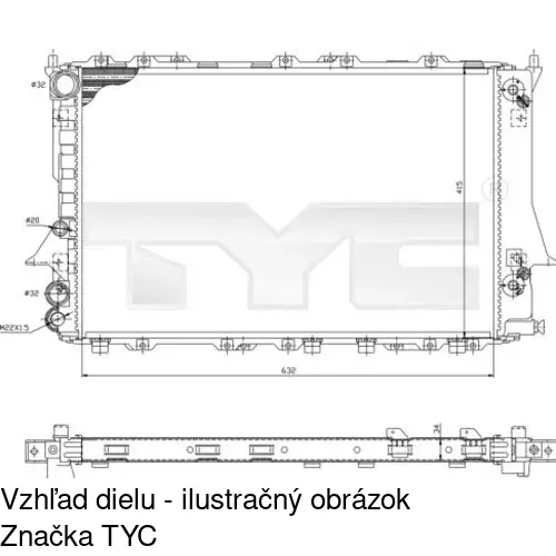 Chladiče vody POLCAR 131608A5