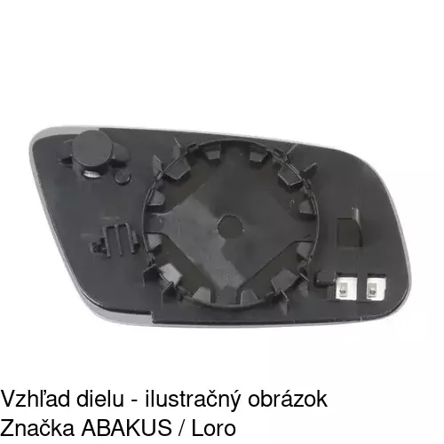 Sklo vonkajšieho zrkadla s držiakom 1323547E /POLCAR/ - obr. 4