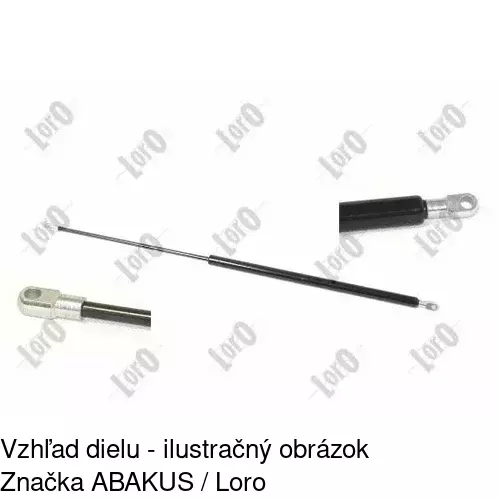 Plynová pružina 1324AS /POLCAR/ - obr. 3