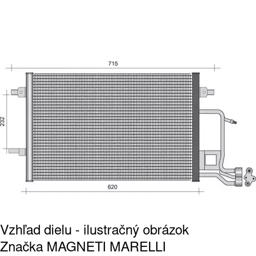 Chladiče klimatizácie 1327K8C1 /POLCAR/ - obr. 4