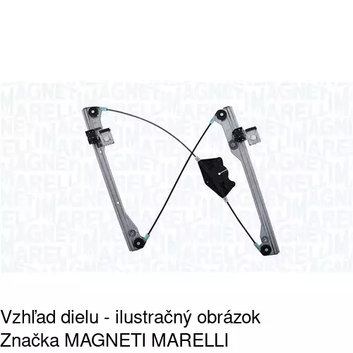 Mechanizmus sťahovania okna elektrický bez motora 1331PSG6 /POLCAR/ - obr. 1