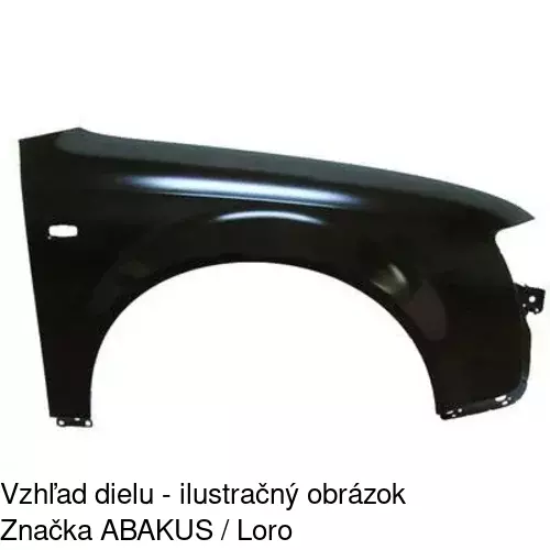 Predný blatník 133401-J /POLCAR/ - obr. 2