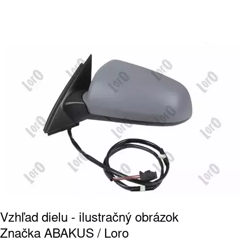 Rám vonkajšieho zrkadla 133454PM /POLCAR/ - obr. 3