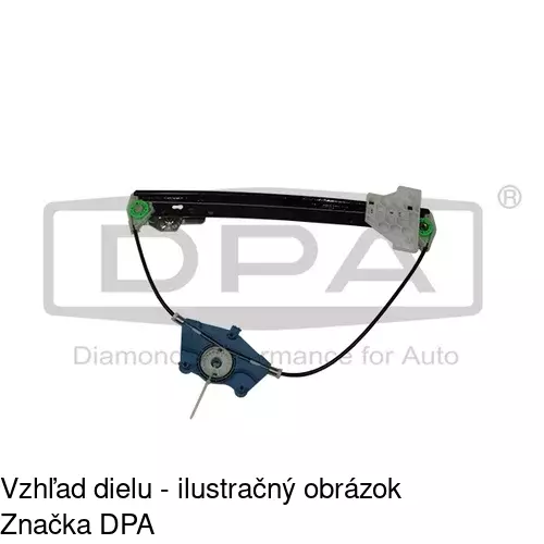 Mechanizmus sťahovania okna elektrický bez motora 1335PSG4 /POLCAR/ - obr. 2