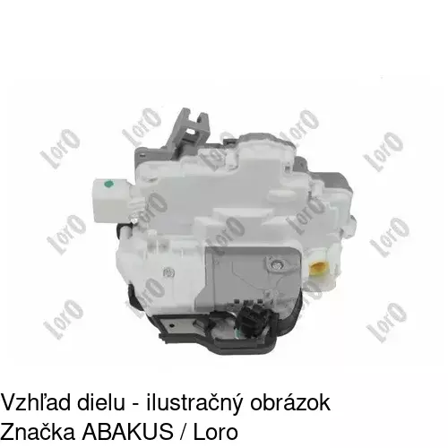Vnútorná zámka dverí 1335ZC-1 /POLCAR/ - obr. 3