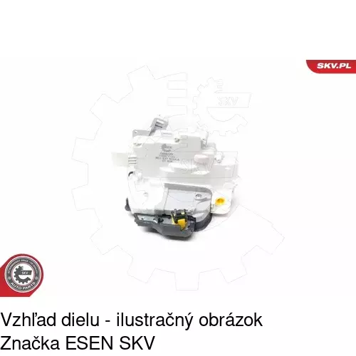 Vnútorná zámka dverí 1335ZC-1 /POLCAR/ - obr. 4