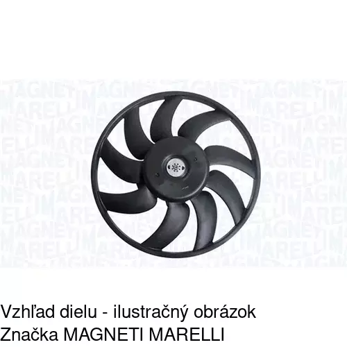 Ventilátor bez krytu / podpery 133723U2 /POLCAR/ - obr. 1
