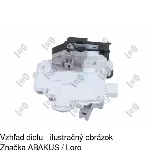 Vnútorná zámka dverí 1337ZC-3 /POLCAR/ - obr. 3