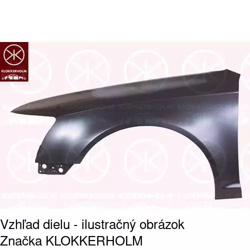 Predný blatník POLCAR 133902-Q