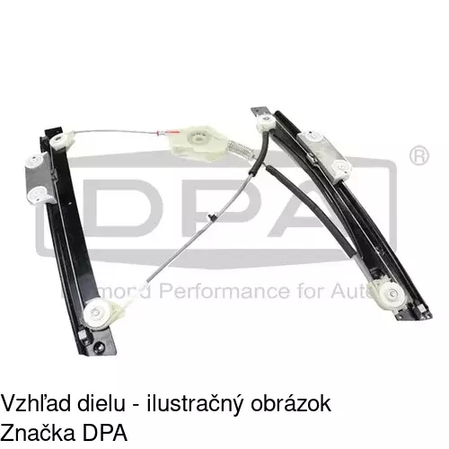 Mechanizmus sťahovania okna elektrický bez motora 1350PSG2 /POLCAR/ - obr. 1