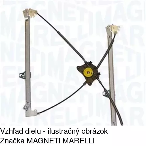 Mechanizmus sťahovania okna elektrický bez motora 1370PSG1 /POLCAR/ - obr. 1