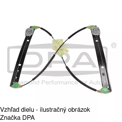 Mechanizmus sťahovania okna elektrický bez motora 1370PSG3 /POLCAR/ - obr. 1