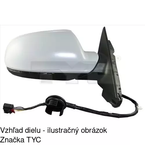 Rám vonkajšieho zrkadla 13S155PM /POLCAR/ - obr. 3