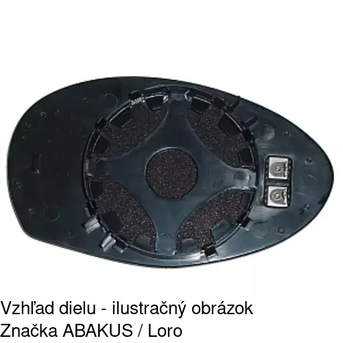 Sklo vonkajšieho zrkadla s držiakom 1404547E /POLCAR/ - obr. 5