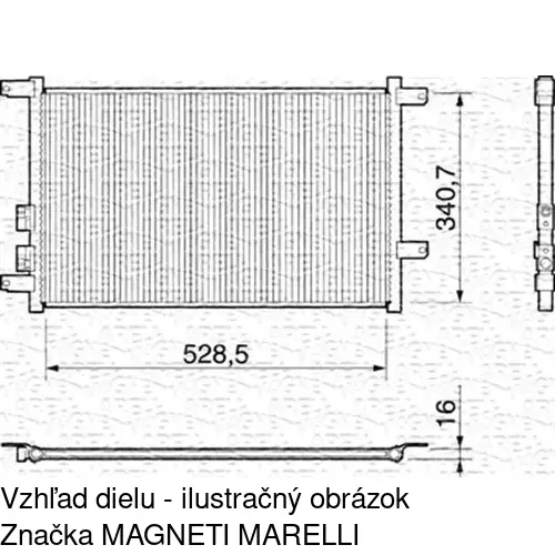 Chladiče klimatizácie 1408K8C1 /POLCAR/ - obr. 3