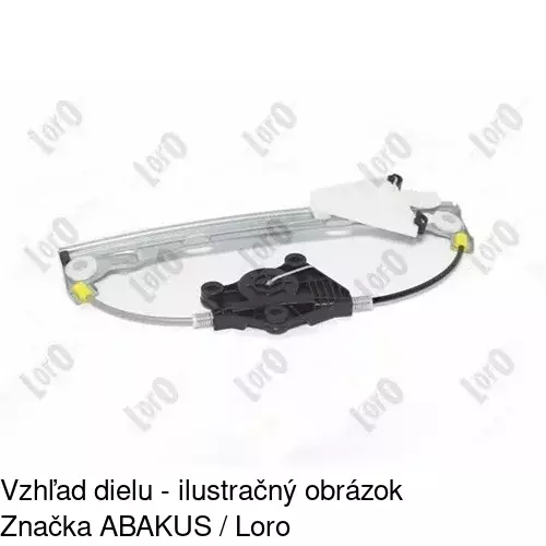 Mechanizmus sťahovania okna elektrický bez motora 1411PSG4 /POLCAR/ - obr. 2