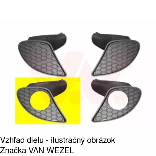 Rámik hmlového svetla 142027-6 /POLCAR/ - obr. 3