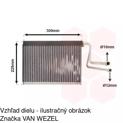 Výparník klimatizácie 2001P81X /POLCAR/ - obr. 2