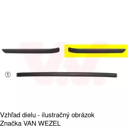 Lišta nárazníka 200896-5 /POLCAR/ - obr. 5