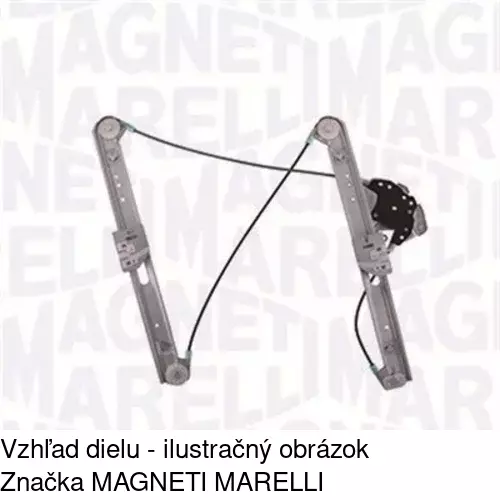 Mechanizmus sťahovania okna elektrický bez motora 2008PSG2 /POLCAR/ - obr. 3