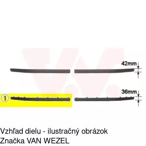 Lišta nárazníka 20160710 /POLCAR/ - obr. 1