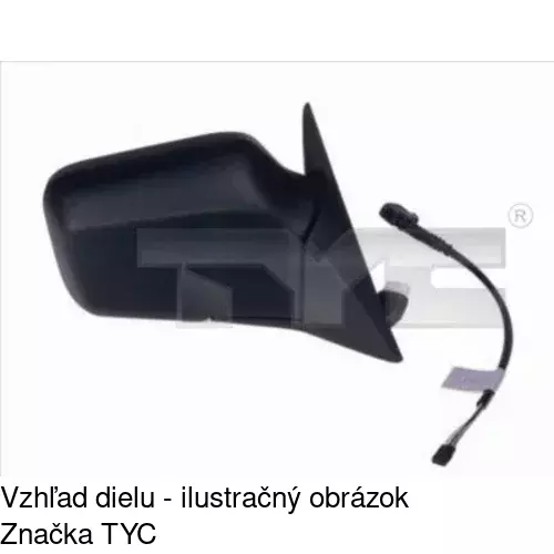 Vonkajšie zrkadlo POLCAR 2021515M