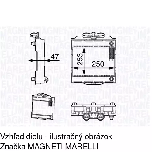 Chladiče vody POLCAR 2025085X