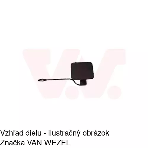 Záslepka ťažného háku 204007-9 /POLCAR/ - obr. 1