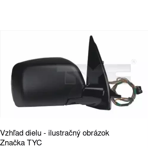 Vonkajšie zrkadlo POLCAR 2050524E