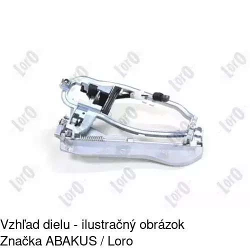 Vnútorný mechanizmus vonkajšej kľučky 2050Z-41 /POLCAR/ - obr. 2
