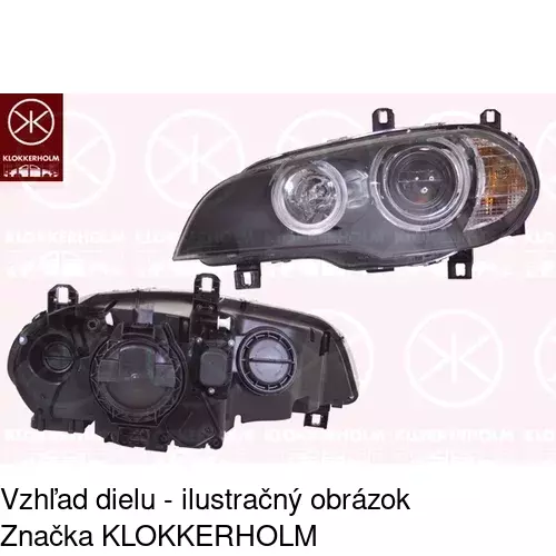 Hlavný reflektor 205109-U /POLCAR/