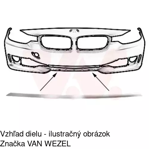 Lišta nárazníka POLCAR 20D10719
