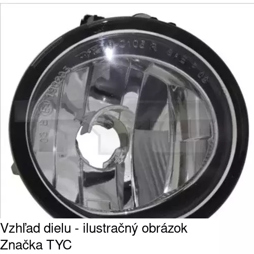 Hmlové svetlo - predné POLCAR 20X1292E