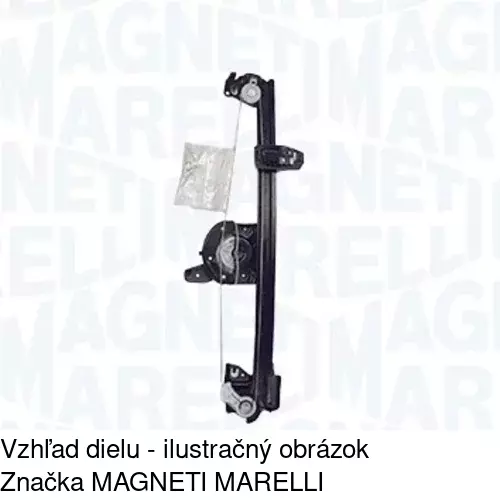 Elektrický mechanizmus okna dverí 2315PSE2 /POLCAR/ - obr. 2