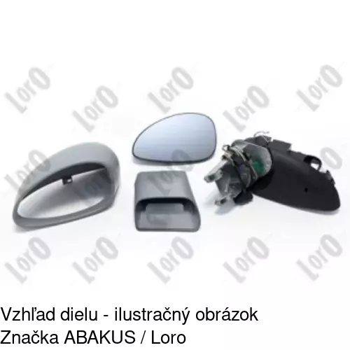 Vonkajšie zrkadlo 2329518E /POLCAR/ - obr. 1