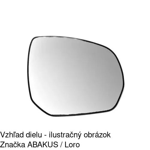 Sklo vonkajšieho zrkadla s držiakom 2331554E /POLCAR/ - obr. 4