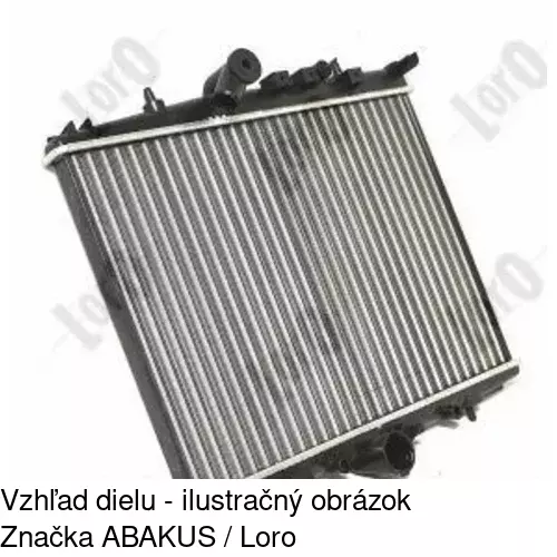 Chladiče vody 233208A9 /POLCAR/ - obr. 2