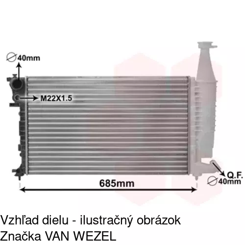 Chladiče vody 235008-2 /POLCAR/ - obr. 2
