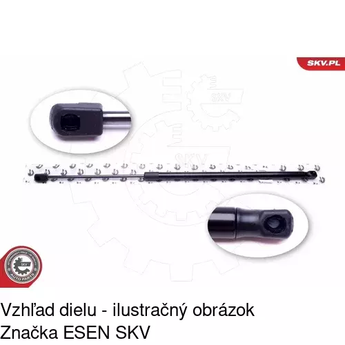 Plynová pružina 2381AB /POLCAR/ - obr. 3