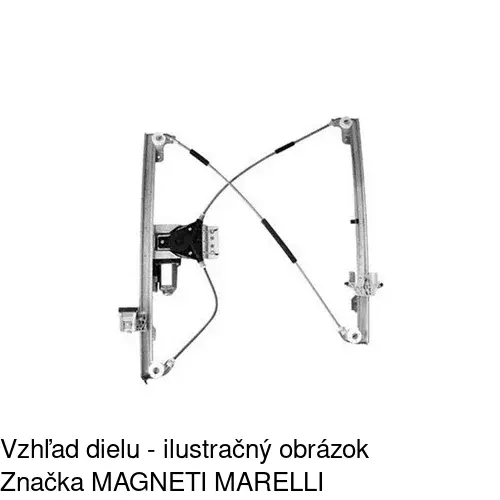 Elektrický mechanizmus okna dverí 2397PSE2 /POLCAR/ - obr. 3