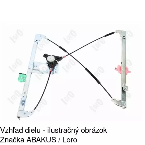 Elektrický mechanizmus okna dverí 2397PSE2 /POLCAR/ - obr. 4
