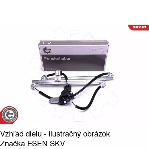 Elektrický mechanizmus okna dverí 2421PSE2 /POLCAR/ - obr. 4
