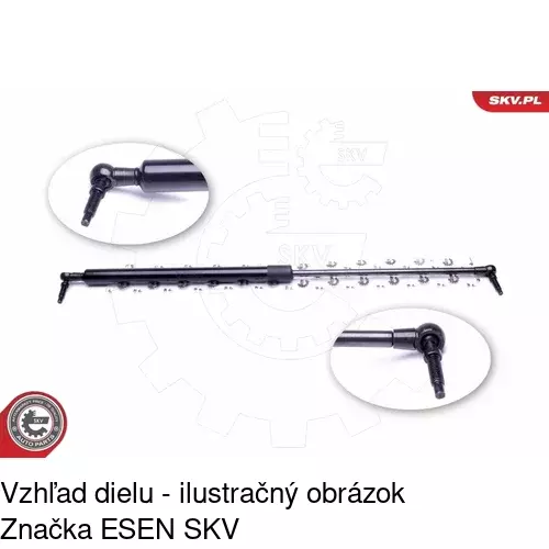 Plynová pružina 2450AB /POLCAR/ - obr. 1