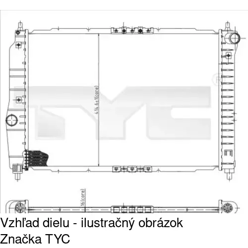 Chladiče vody 250008A3 /POLCAR/ - obr. 1