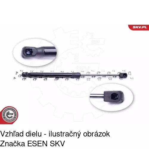 Plynová pružina 2500AB /POLCAR/ - obr. 2